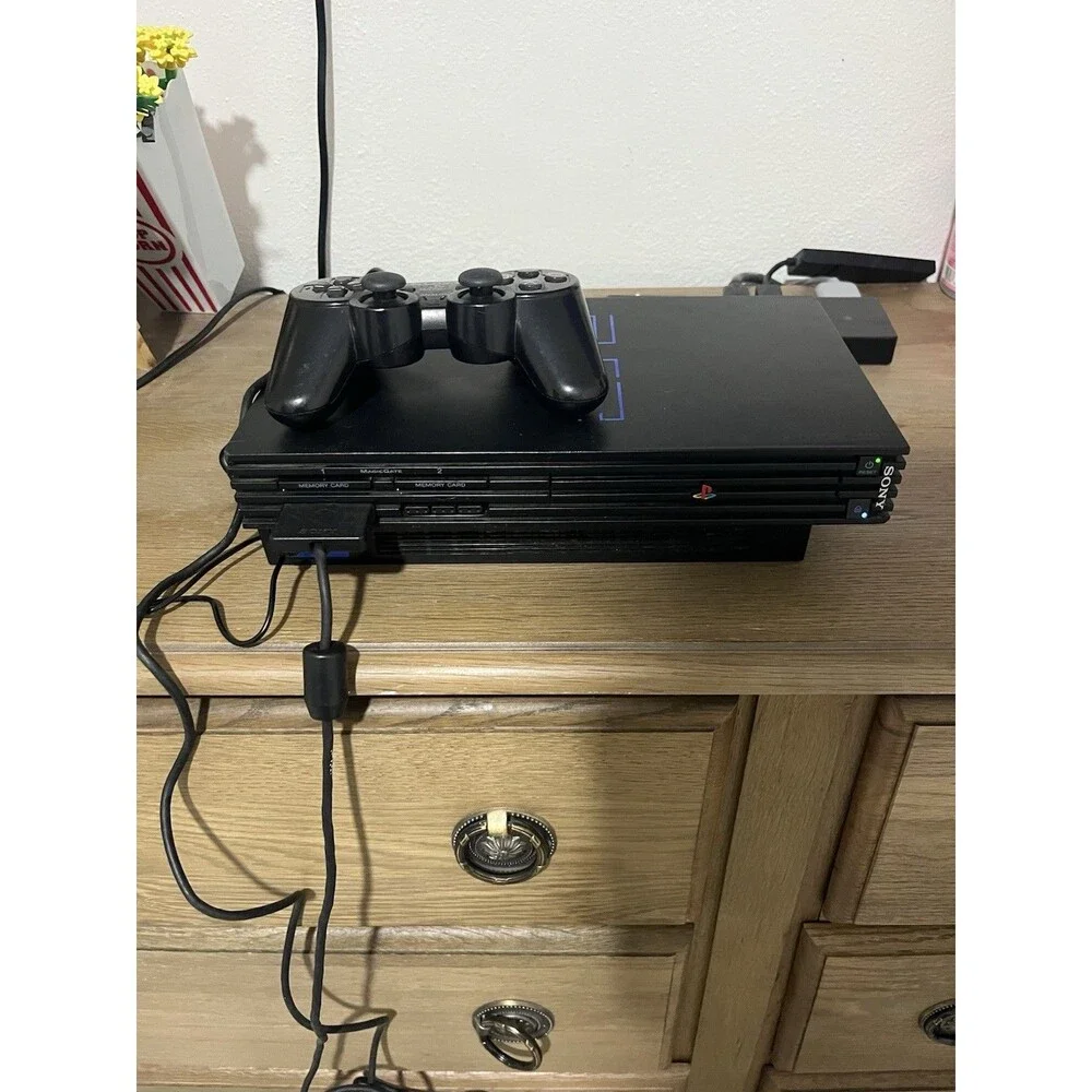 Sony Playstation 2 PS2 Fat Console SCPH-30001 w/ Power Cable And Control TESTED
